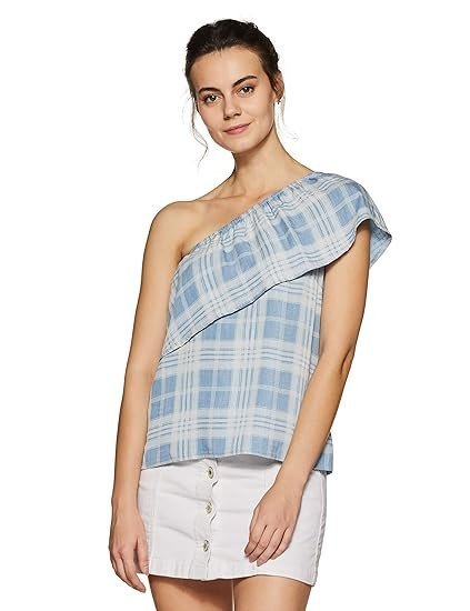 Women's One Shoulder Regular Fit Top